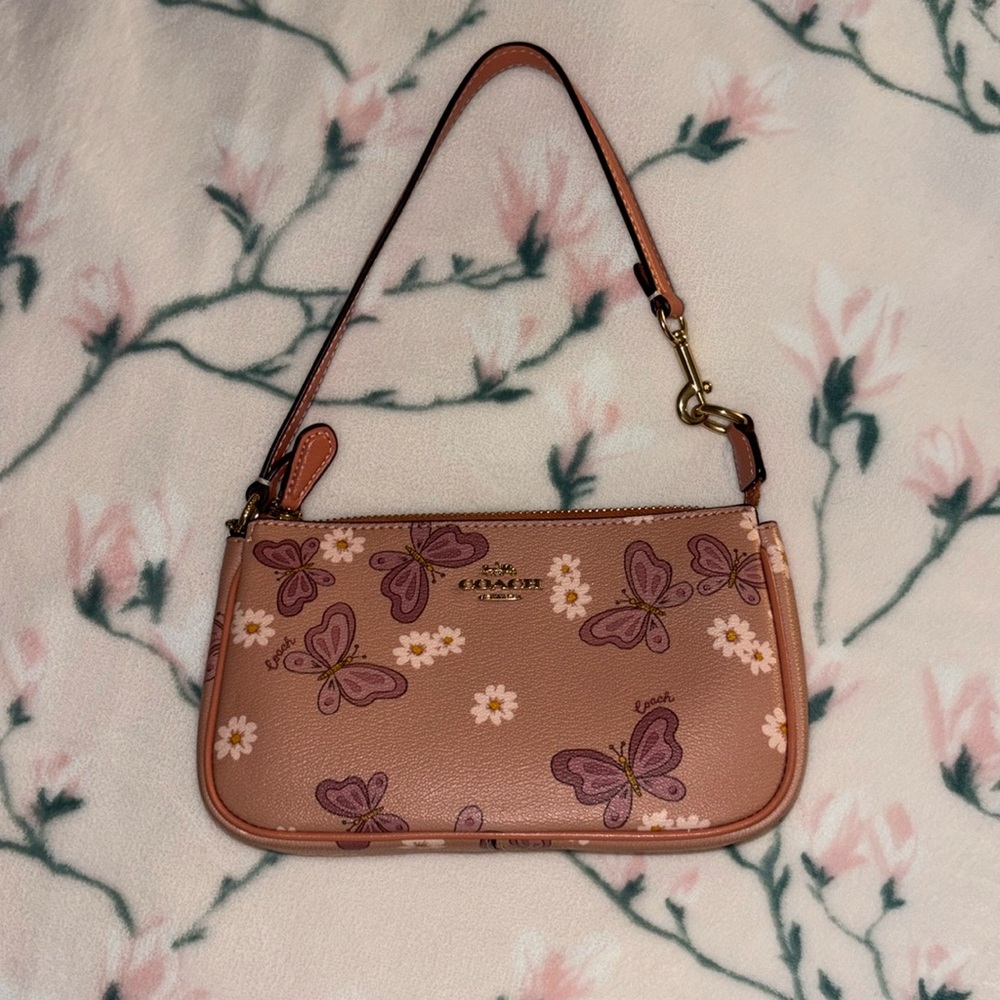 Coach Pink Butterfly Nolita Shoulder Bag